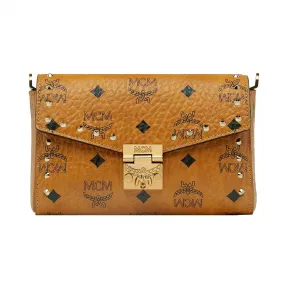 MCM Millie Visetos铆钉轮廓翻盖斜挎包 MYZ9SME25CO001