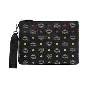 MCM Skyoptic Visetos铆钉腕带拉链手拿包 MYZ9SSV52BA001