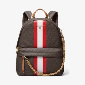 迈克高仕/Michael Kors Slater 中号签名徽标条纹双肩包 30F1G04B6U-2610