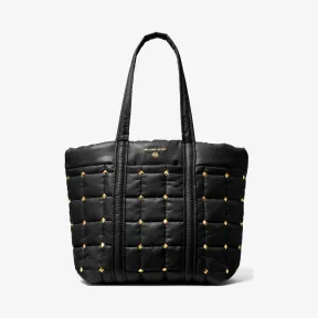 迈克高仕/Michael Kors 斯特林大号铆钉绗缝再生聚酯手提袋 30F1G9ST3Y-0001