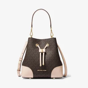 迈克高仕/Michael Kors 女士 Mercer Gallery 小号老花水桶包 30F9GZ5L1B266