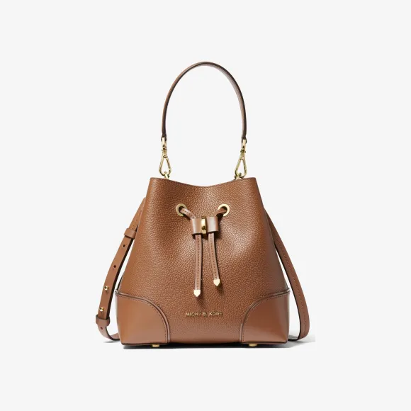 迈克高仕/Michael Kors Mercer Gallery 小号皮质水桶包 30F9GZ5L1L230