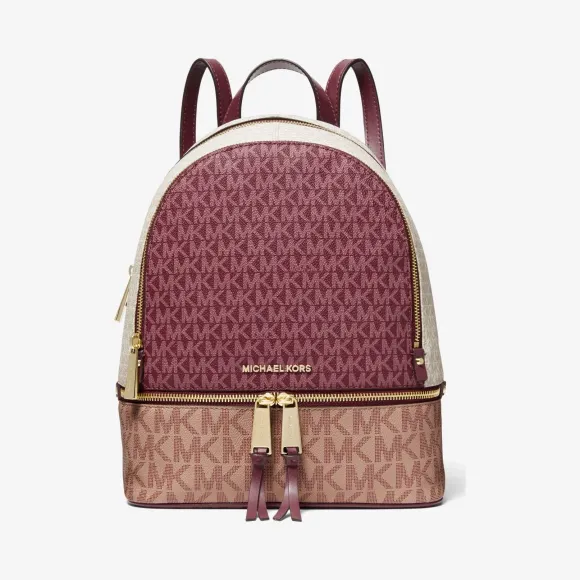 迈克高仕/Michael Kors Rhea 中号拼色徽标双肩包 30S0GEZB2V-2716