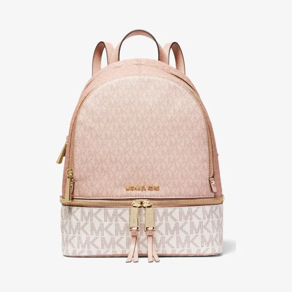 迈克高仕/Michael Kors 女士 Rhea Zip 中号老花双肩包 30S0GEZB2V641