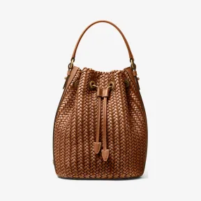 迈克高仕/Michael Kors Carole 手工编织皮革水桶包 31S1OCEX4W-1226