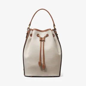 迈克高仕/Michael Kors Monogramme 中号亚麻水桶包 31S1ONOX4C-0121