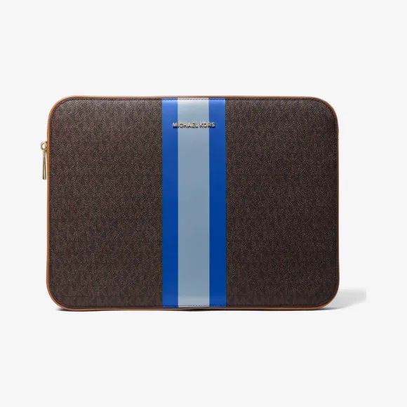 迈克高仕/Michael Kors Jet Set 徽标条纹 13 英寸笔记本电脑包 32F1GJ6N4U-0439