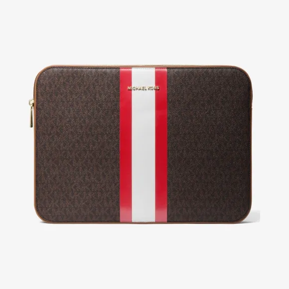 迈克高仕/Michael Kors Jet Set 徽标条纹 13 英寸笔记本电脑包 32F1GJ6N4U-2610