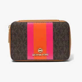 迈克高仕/Michael Kors 小号徽标条纹首饰盒 32F1GTMN5U-1654