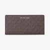 迈克高仕/Michael Kors 女士 棕色/裸粉色 Signature 老花大号钱夹