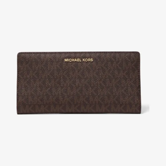 迈克高仕/Michael Kors Jet Set 长款按扣式皮质卡夹 32S8GF6D7B268