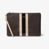 迈克高仕/Michael Kors 大号徽标条纹拉链小包 32T9GF9M3B-2170