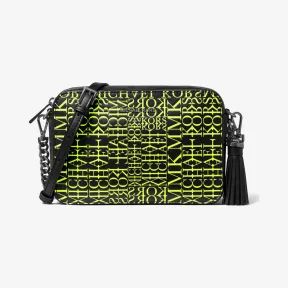 迈克高仕/Michael Kors 霓虹印刷中号相机包 32T9UF5C2Y737