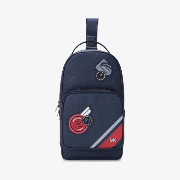 迈克高仕/Michael Kors Jet Set Mens 贴饰胸包 33S9LMNC8R444