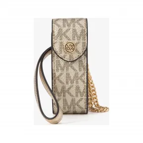 迈克高仕/Michael Kors Jet Set Travel 老花口红包  麦浪金 口红包 35F2GTVN1M740