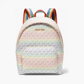 迈克高仕/Michael Kors  Pride 中号老花拼色双肩包 35T1G4PB2I872