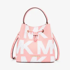 迈克高仕/Michael Kors  Suri 中号老花拼色水桶包 35T1GU2M8V604