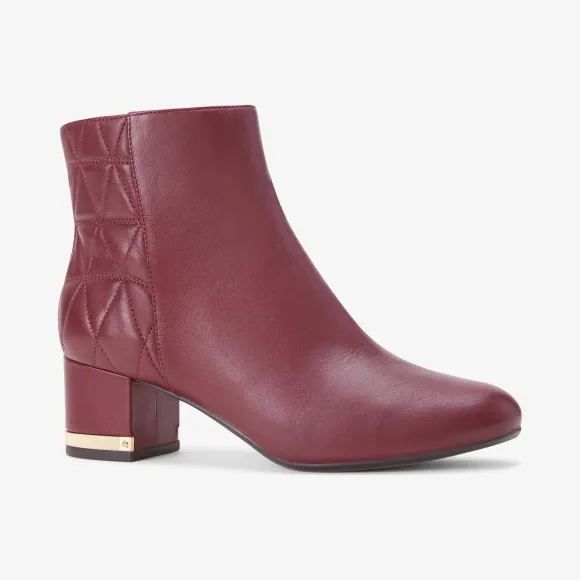 迈克高仕/Michael Kors Gemma 皮质中跟短靴 40F8MRME5L610