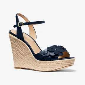 迈克高仕/Michael Kors Flora Appliqu 皮革坡跟鞋 40S0FLHS3L-1587