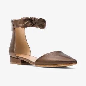 迈克高仕/Michael Kors Alina 皮质平跟鞋 40T7ALFS1M045