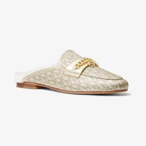 迈克高仕/Michael Kors Elsa 带缀饰金属标志和人造毛皮穆勒鞋 49R2ESFP2B-0705