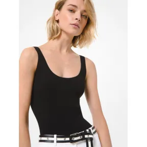 迈克高仕/Michael Kors 罗纹弹力粘胶纤维连体紧身衣 607AKQ950-0001