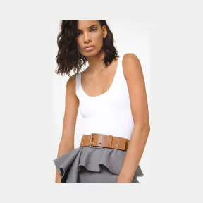 迈克高仕/Michael Kors 罗纹弹力粘胶纤维连体紧身衣 607AKQ950-0100