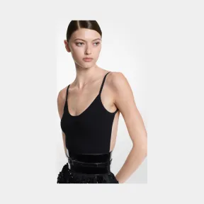 迈克高仕/Michael Kors 弹力粘胶露背连体紧身衣 AK032Y0006-0001