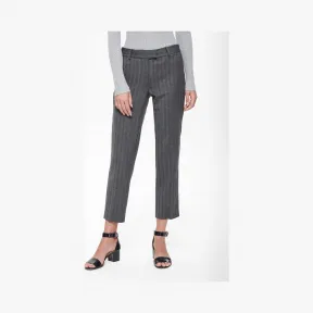 迈克高仕/Michael Kors 羊毛混纺条纹铅笔裤 MF83GTT9SF011