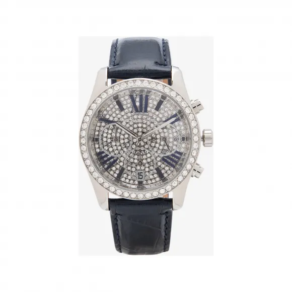 迈克高仕/Michael Kors Lexington 皮质腕表 女士 银色 腕表 MK2972040