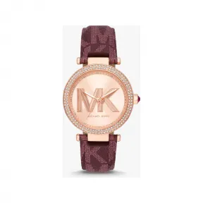 迈克高仕/Michael Kors Parker 皮质腕表 女士 玫瑰金 腕表 MK2974622