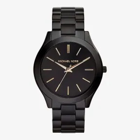 迈克高仕/Michael Kors SLIM RUNWAY 黑色手表 MK32211