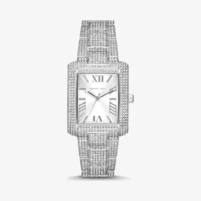 迈克高仕/Michael Kors 超大款 Emery Pav 银色手表 MK4648-0040