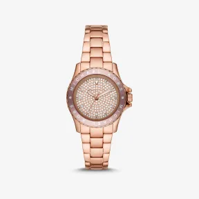 迈克高仕/Michael Kors 迷你 Kenly Pav 玫瑰金色调手表 MK6956-0622