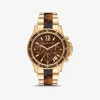 迈克高仕/Michael Kors 超大号 Everest Pav 金色和醋酸纤维手表 MK6973-0255
