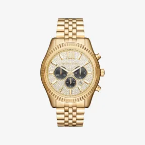 迈克高仕/Michael Kors 超大 Lexington 金色手表 MK8494-0710
