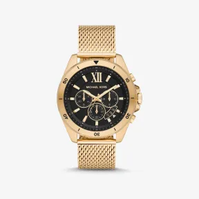 迈克高仕/Michael Kors 超大号 Brecken 金色网眼手表 MK8867-0710