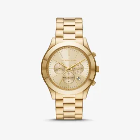 迈克高仕/Michael Kors 超大款 Slim Runway 金色手表 MK8909-0710