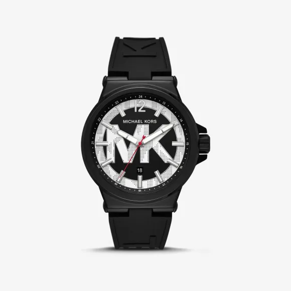迈克高仕/Michael Kors 超大号 Dylan 黑色和硅胶手表 MK8925-0001
