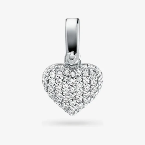 迈克高仕/Michael Kors 银色心形钻饰吊坠 MKC1075040