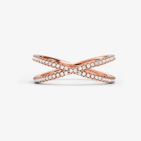 迈克高仕/Michael Kors “X” 造型玫瑰金色戒指 MKC1112791