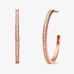 迈克高仕/Michael Kors 女士 Mercer Link 圆环钻饰耳钉 MKC1178AN791791