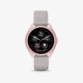 迈克高仕/Michael Kors Michael Kors Access Gen 5E MKGO 粉色和徽标橡胶智能手表 MKT5117V-0020