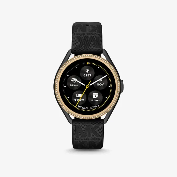 迈克高仕/Michael Kors Michael Kors Access Gen 5E MKGO 双色和徽标橡胶智能手表 MKT5118-0001