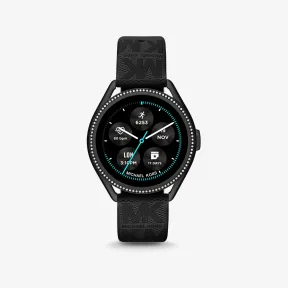 迈克高仕/Michael Kors Michael Kors Access Gen 5E MKGO 黑色和徽标橡胶智能手表 MKT5121V-0001
