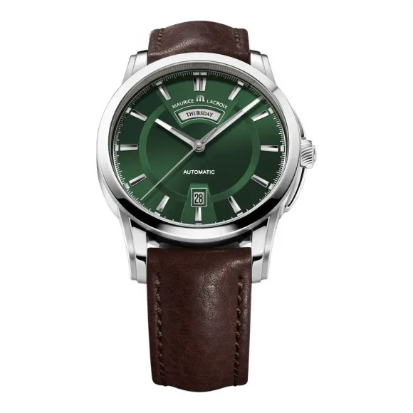 艾美/Maurice Lacroix 奔涛系列 自动机械 男表 PT6158-SS001-63E-1