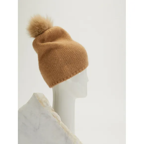 麦丝玛拉/Max Mara 驼色 羊绒帽 4576069306003