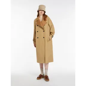 麦丝玛拉/Max Mara 配腰带防水棉质风衣 5021044106009