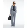 麦丝玛拉/Max Mara [帕劳] 亚麻人字纹西装外套 6041044206002