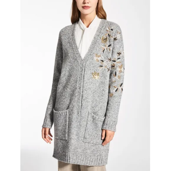 麦丝玛拉/Max Mara 中灰 开襟衫 6346057306001